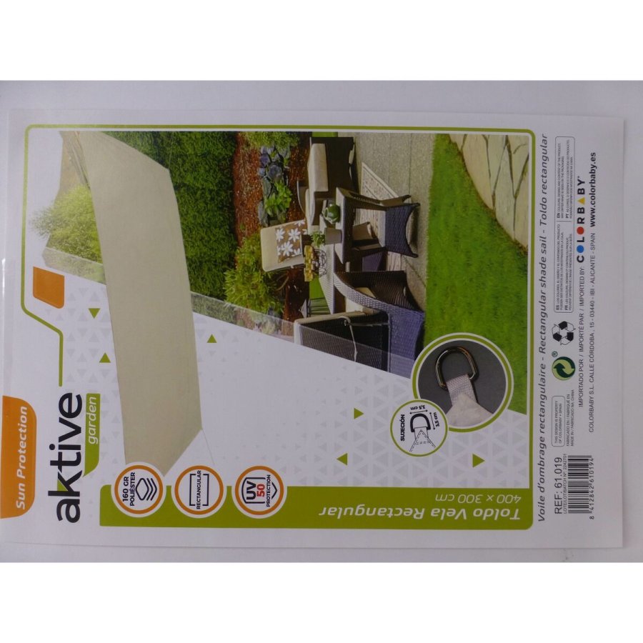 Skyggesejl Aktive Trekantet Fl�defarvet 300 x 400 cm (4 enheder) #5