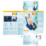 Oppustelig poolstol Intex Floating Recliner Bl Hvid 180,3 x 66 x 134,6 cm (3 enheder) #5
