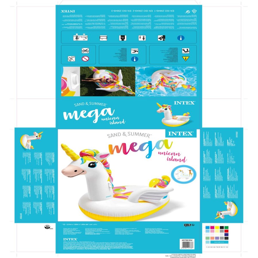 Oppustelig  Intex Enhjrning 163 x 251 x 145 cm (2 enheder) #29