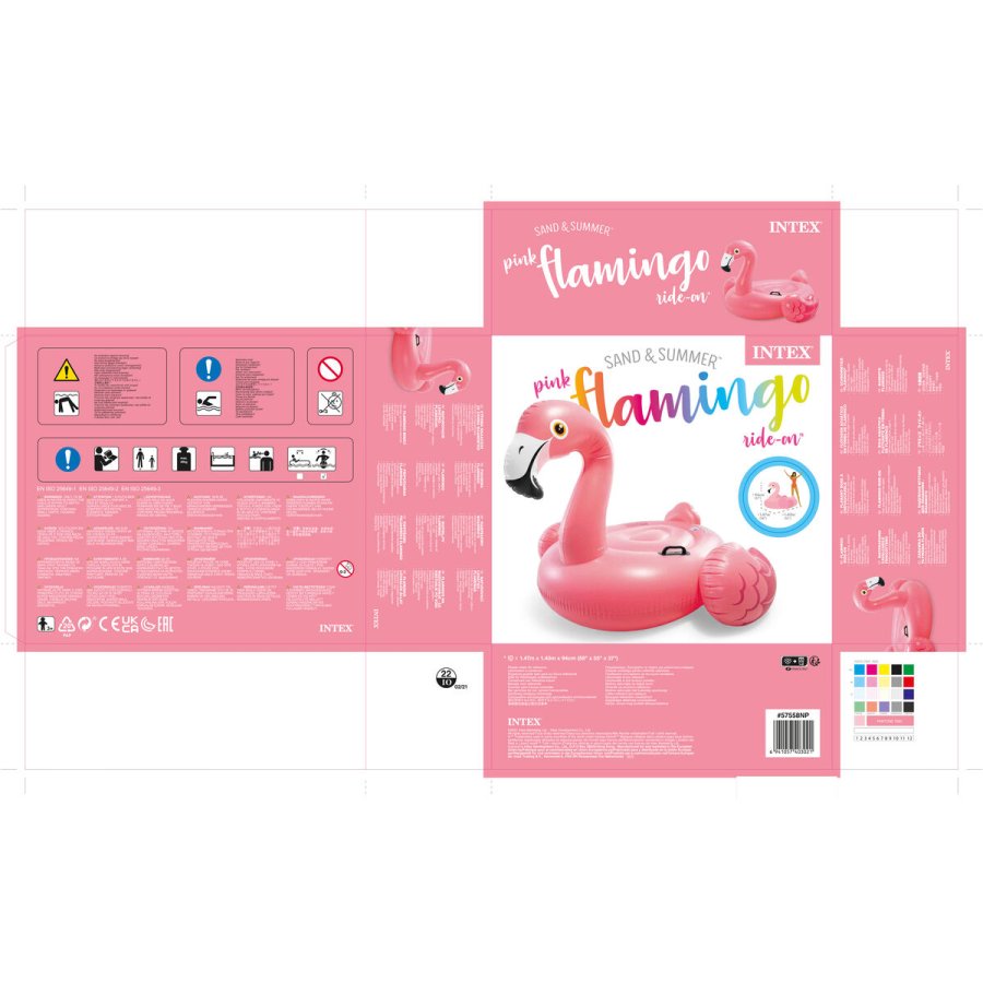 Oppustelig flamingo Intex Pink 14,7 x 9,4 x 14 cm (4 enheder) #29
