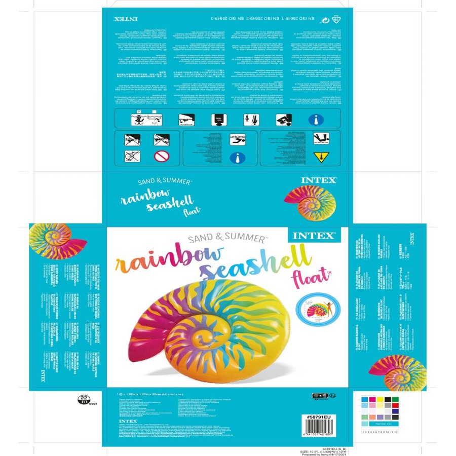 Luftmadras Intex Snegl 15,7 x 25 x 12,7 cm (4 enheder) #43