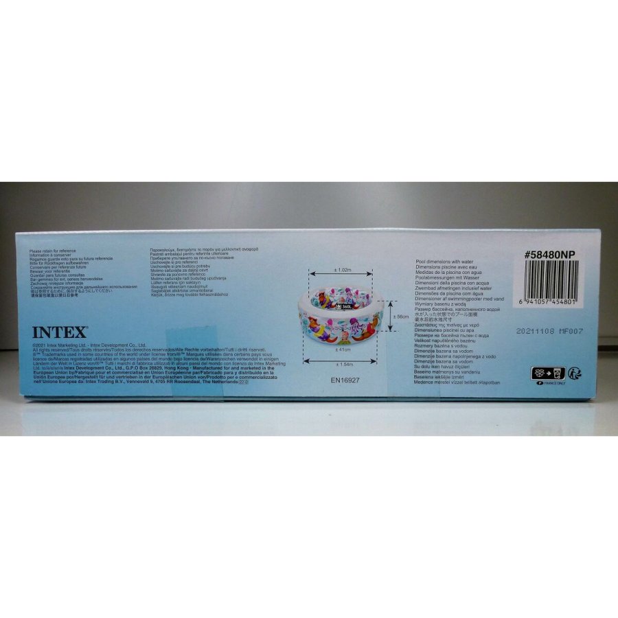 Oppustelig Pool til Brn Intex Vandmand 360 L 152 x 56 x 152 cm (3 enheder) #6