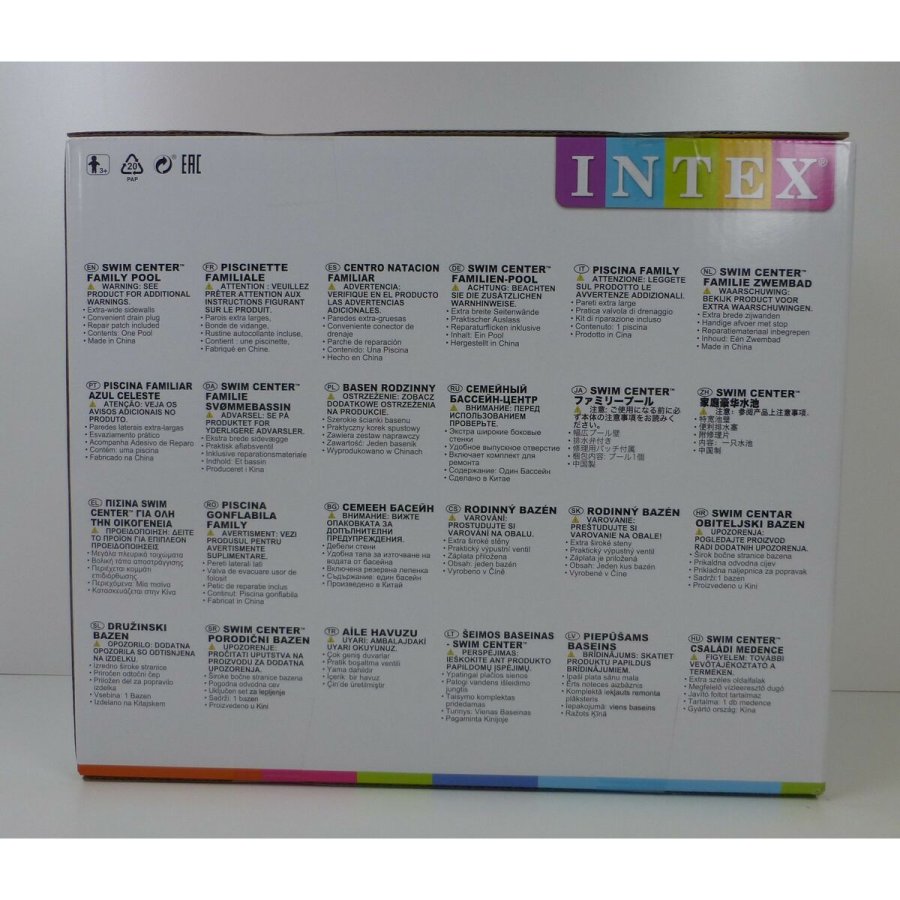 Oppustelig Pool Intex Mandarin Orange 600 L 229 x 48 x 152 cm (3 enheder) #6