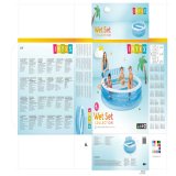 Oppustelig Pool Intex Lnestol Bl Hvid 590 L 229 x 79 x 218 cm (2 enheder) #5