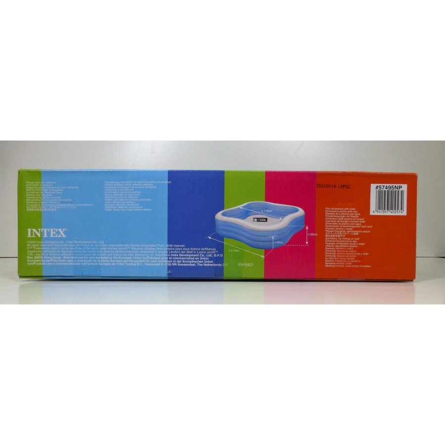 Oppustelig Pool Intex Bl 1250 L 229 x 56 x 229 cm (2 enheder) #43