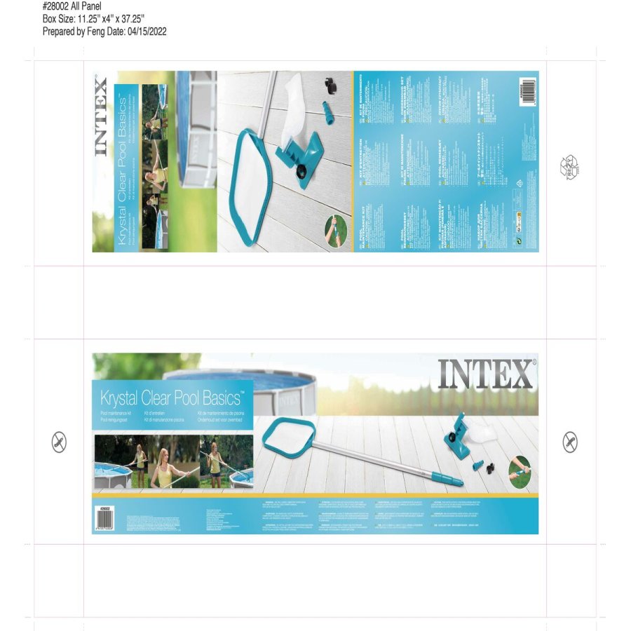Vedligeholdelsesst til swimmingpool Intex 29,5 x 276 x 3 cm (4 enheder) #36