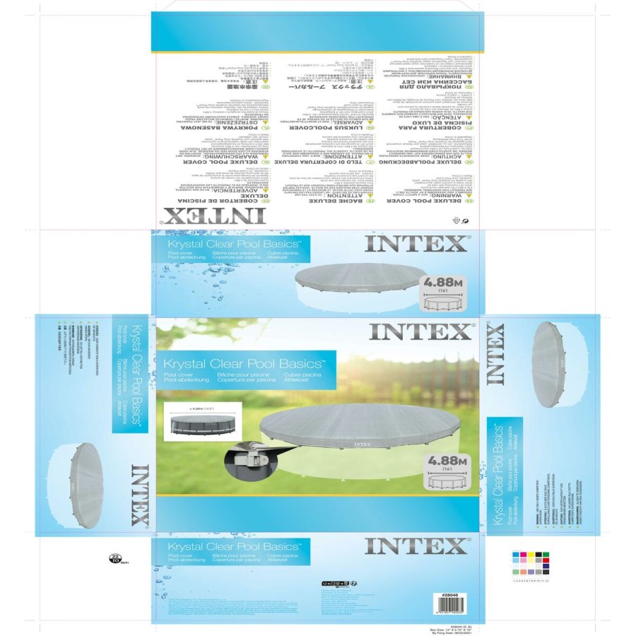 Swimmingpool Cover Intex 28040 ULTRA FRAME  488 cm 488 x 25 x 488 cm #31