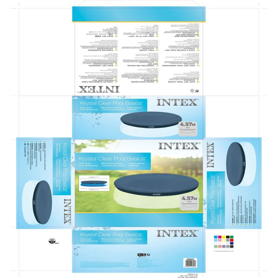 Swimmingpool Cover Intex 28023 EASY SET  457 cm 457 x 20 x 457 cm #36