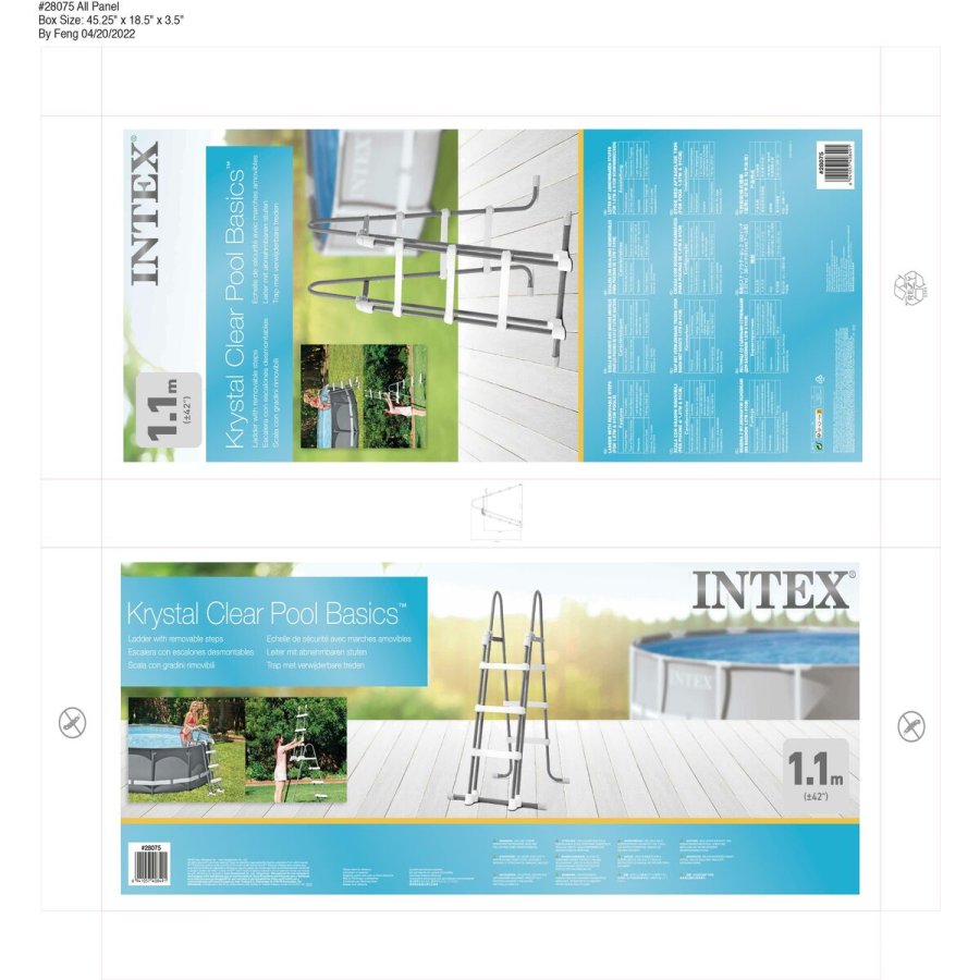 Swimmingpool Trappe Intex 3 enheder 107 cm #36