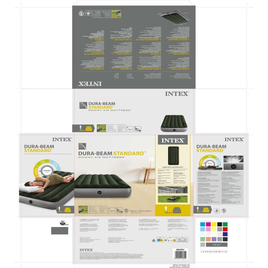 Luftmadras Intex 99 x 25 x 191 cm (4 enheder) #36