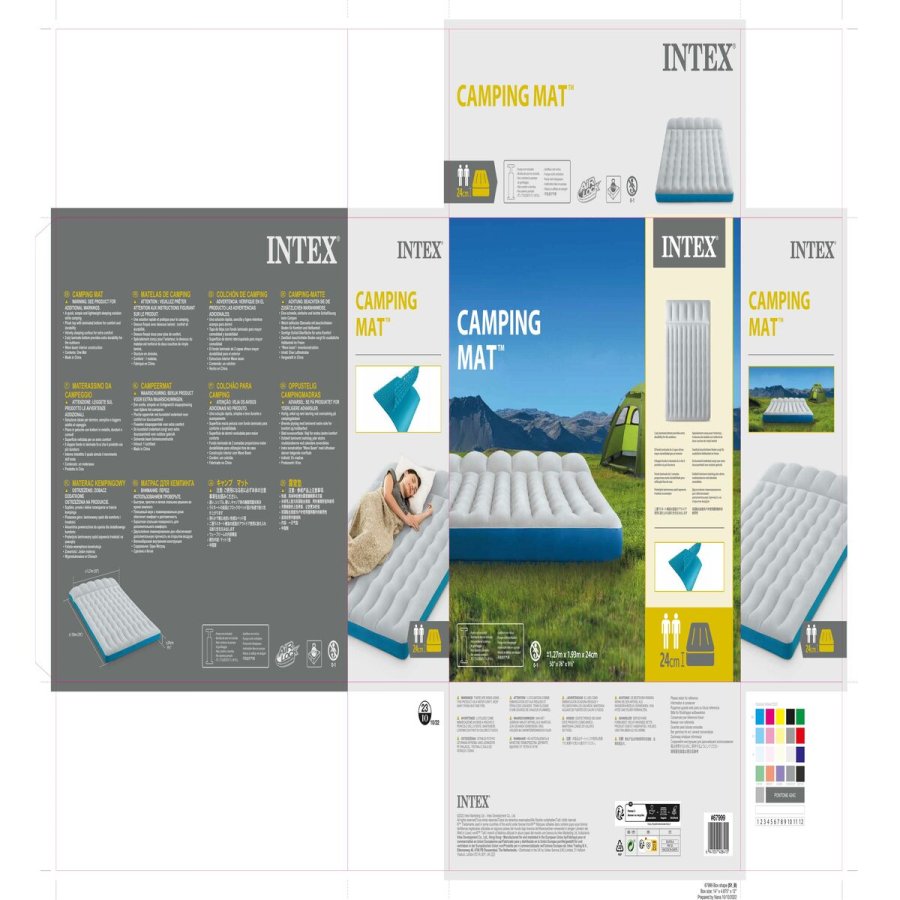 Luftmadras Intex 127 x 24 x 193 cm (3 enheder) #43