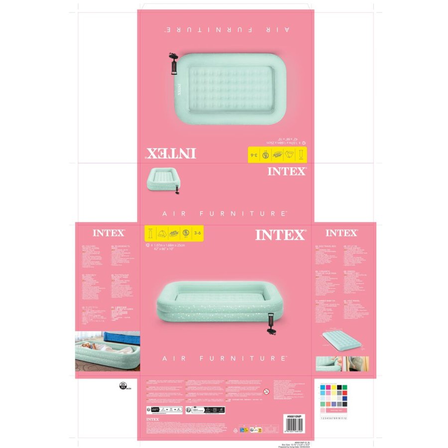 Luftmadras Intex Junior 107 x 25 x 168 cm (3 enheder) #22