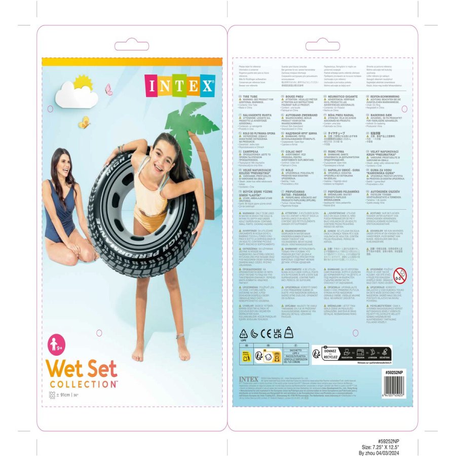 Oppusteligt hjul Intex 91 x 23 x 91 cm (24 enheder) #36