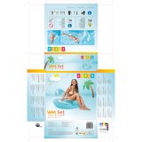 Oppustelig Lnestol til Pool Intex Cirkulr 137 x 122 cm #43