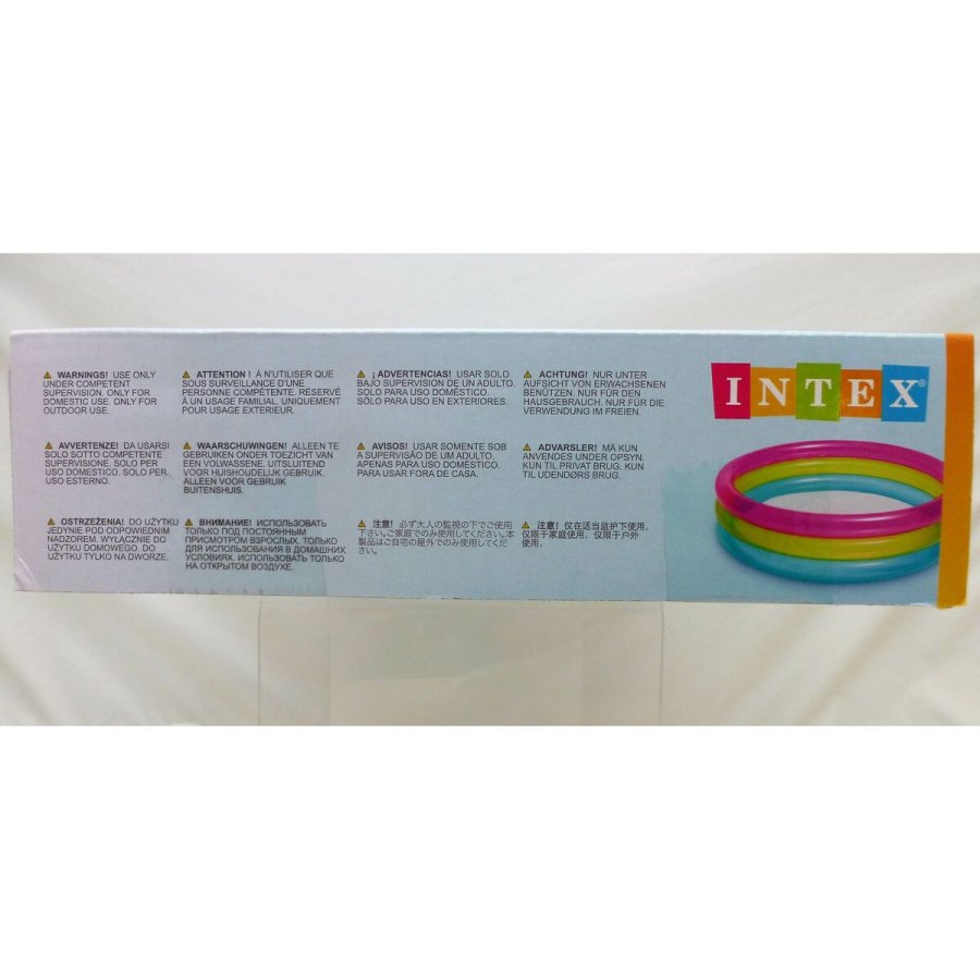 Oppustelig Pool til Brn Intex Regnbue Ringe 63 L 86 x 25 x 86 cm (12 enheder) #7