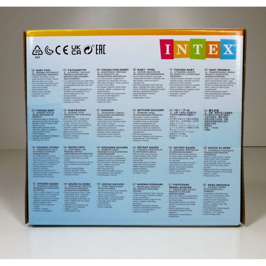 Oppustelig Pool til Brn Intex Dinosaurer Ringe 28 L 33 L 61 x 22 x 61 cm (12 enheder) #7