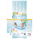 Oppustelig Pool til Brn Intex Rektangulr Bl Hvid 90 L 166 x 25 x 100 cm (6 enheder) #6