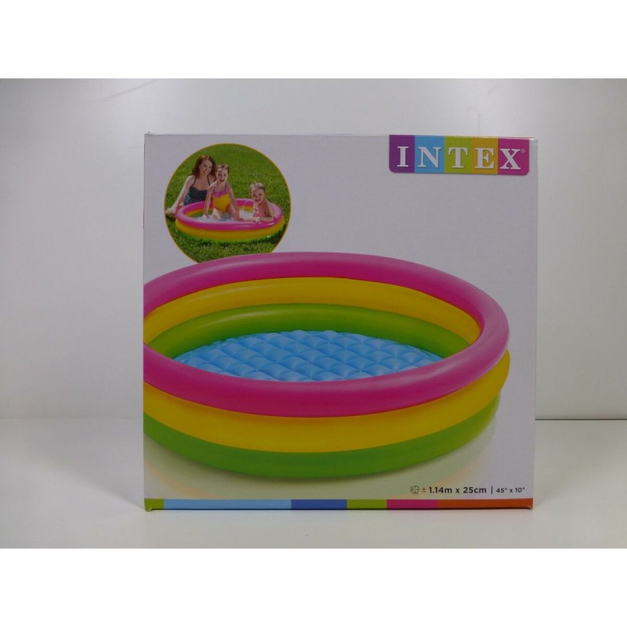 Oppustelig Pool til Brn Intex Sunset Ringe 131 L 114 x 25 x 114 cm (6 enheder) #36