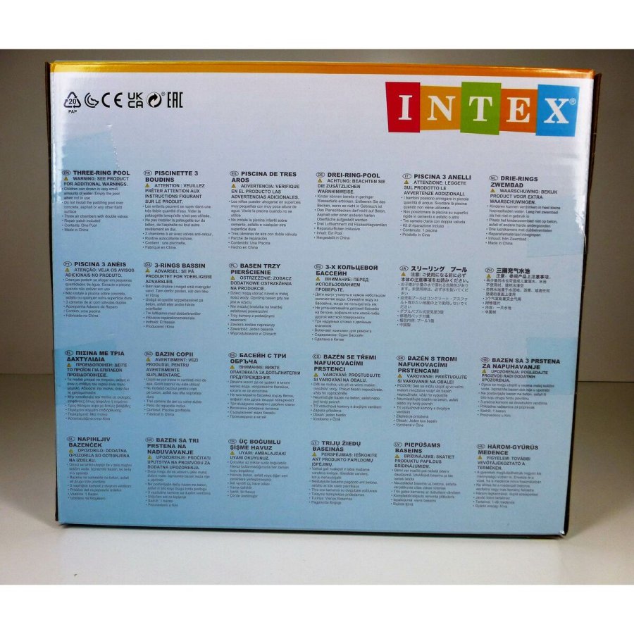 Oppustelig Pool til Brn Intex Vandmelon Ringe 581 L 168 x 38 x 168 cm (6 enheder) #43
