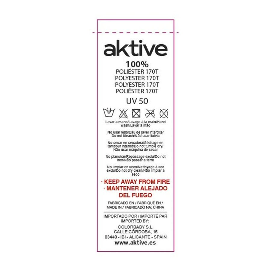 Parasol Aktive Multifarvet 180 x 185 x 180 cm 180 x 180 x 180 cm 180 x 189 x 180 cm (12 enheder) #4