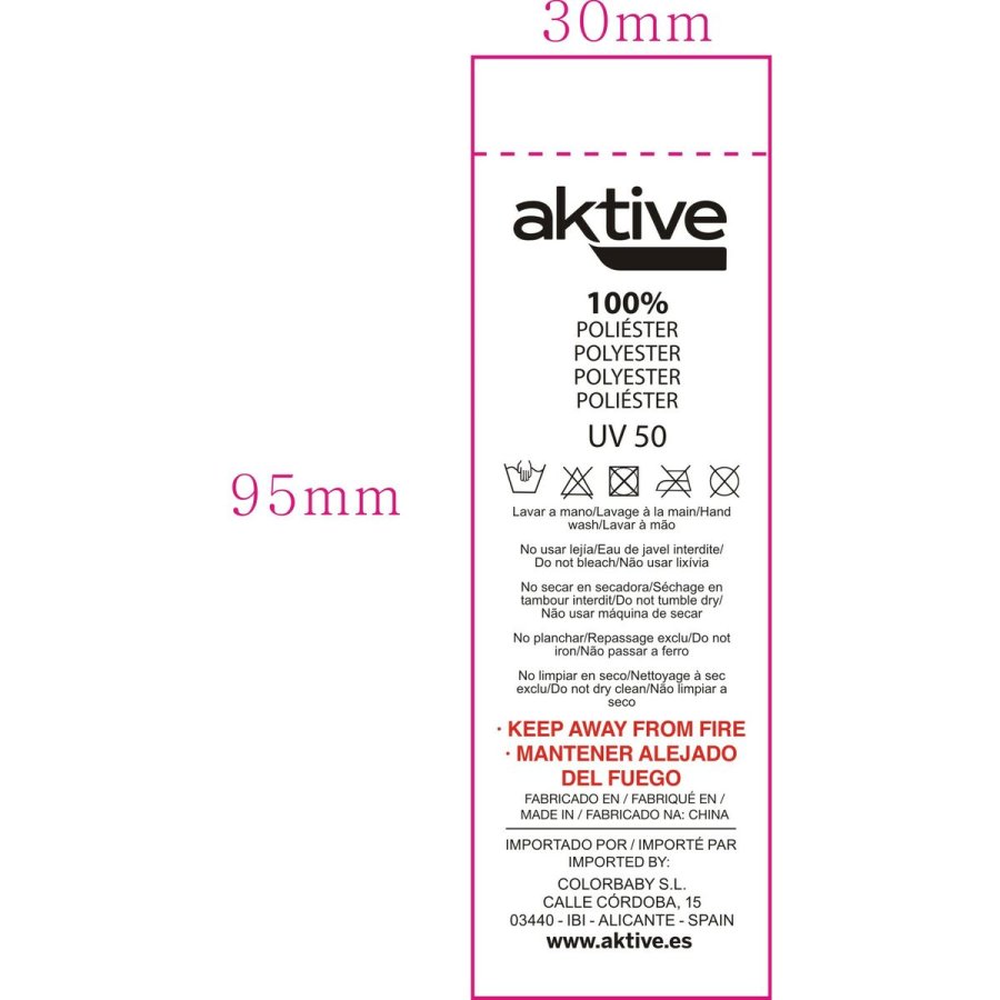 Parasol Aktive Multifarvet 200 x 200 x 200 cm 200 x 203 x 200 cm (6 enheder) #5