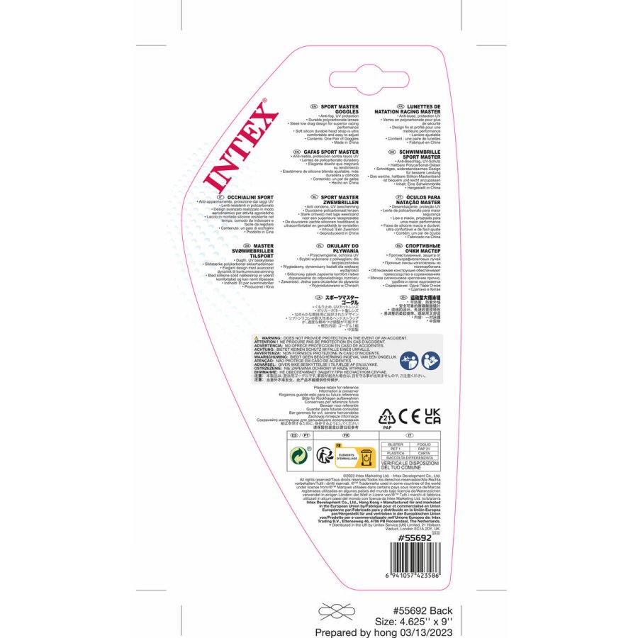 Svmmebriller Intex Pro Master (12 enheder) #6