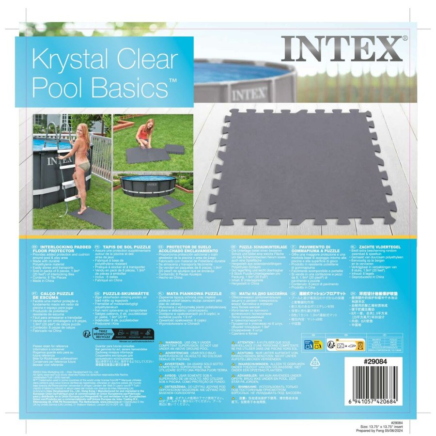 Beskyttende Presenning Intex Gr 100 x 0,5 x 200 cm (12 enheder) #5