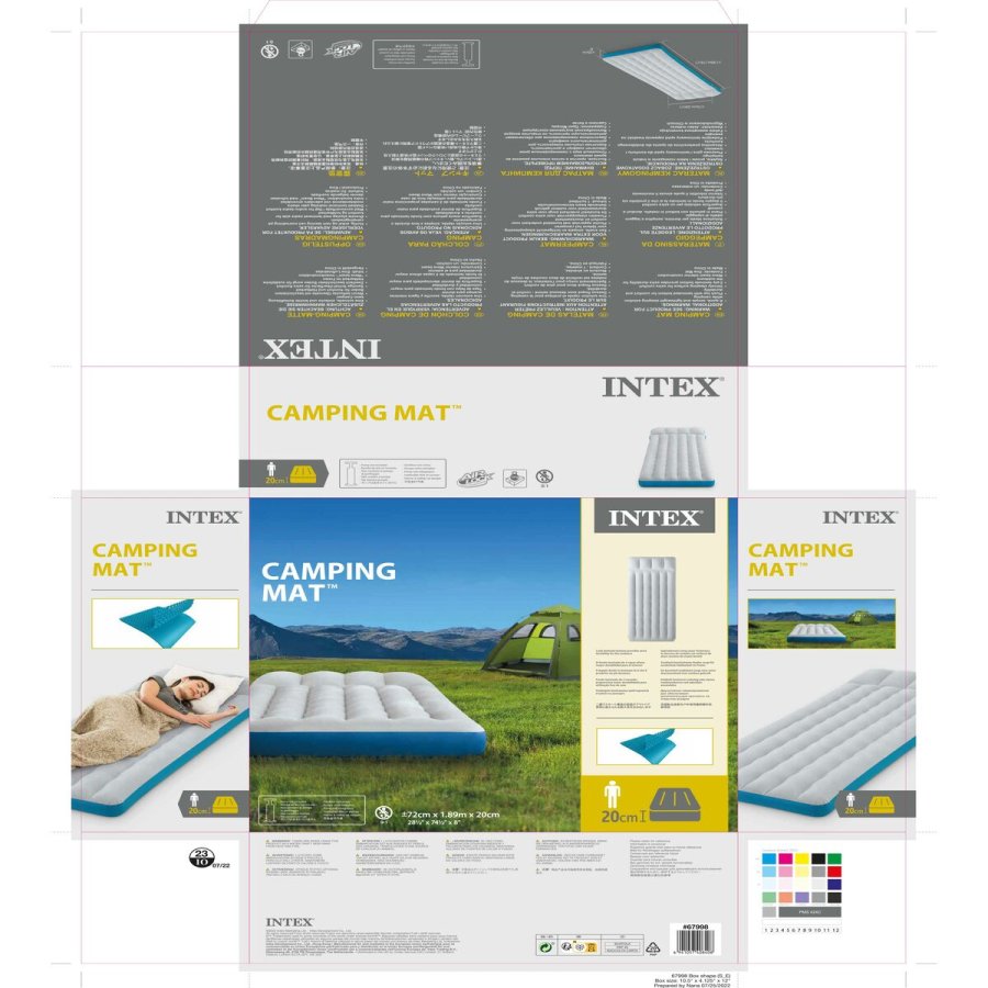 Luftmadras Intex 72 x 20 x 189 cm (6 enheder) #43