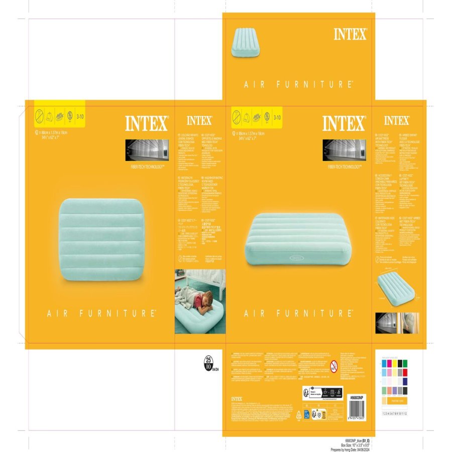 Luftmadras Intex COZY KIDZ Brns 88 x 18 x 157 cm (6 enheder) #43
