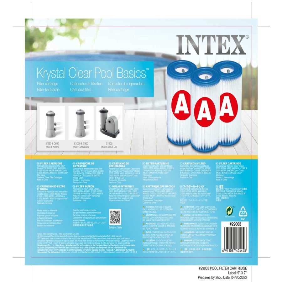 Udskiftningspatroner Intex Type A (3 enheder) (6 enheder) #4