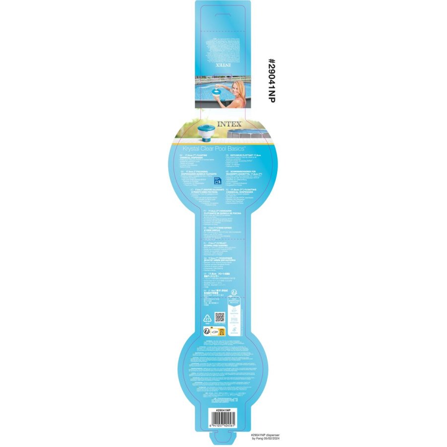 Klordispenser Intex Swimmingpool 12 enheder 17,8 x 17,8 cm #36