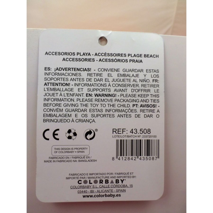 St med legetj til stranden Colorbaby Trillebr polypropylen (12 enheder) #9