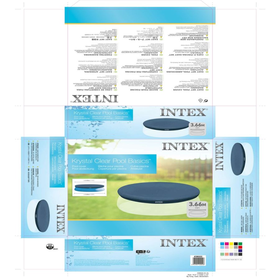 Swimmingpool Cover Intex 28022 EASY SET 366 x 20 x 366 cm #36