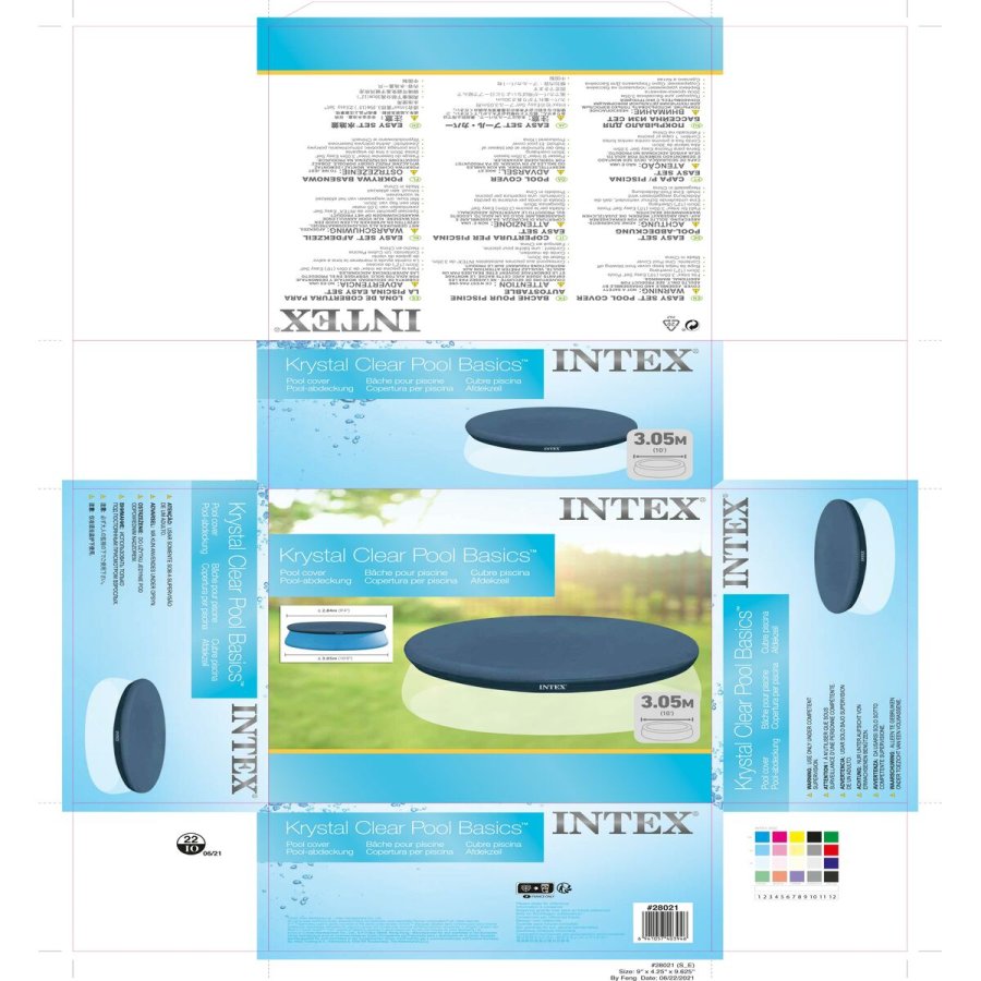 Swimmingpool Cover Intex 28021 EASY SET 284 x 30 x 284 cm #36