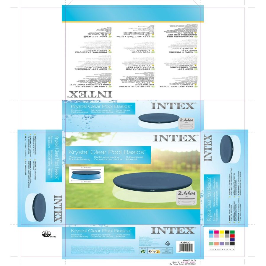 Swimmingpool Cover Intex 28020 EASY SEY 221 x 30 x 221 cm #36