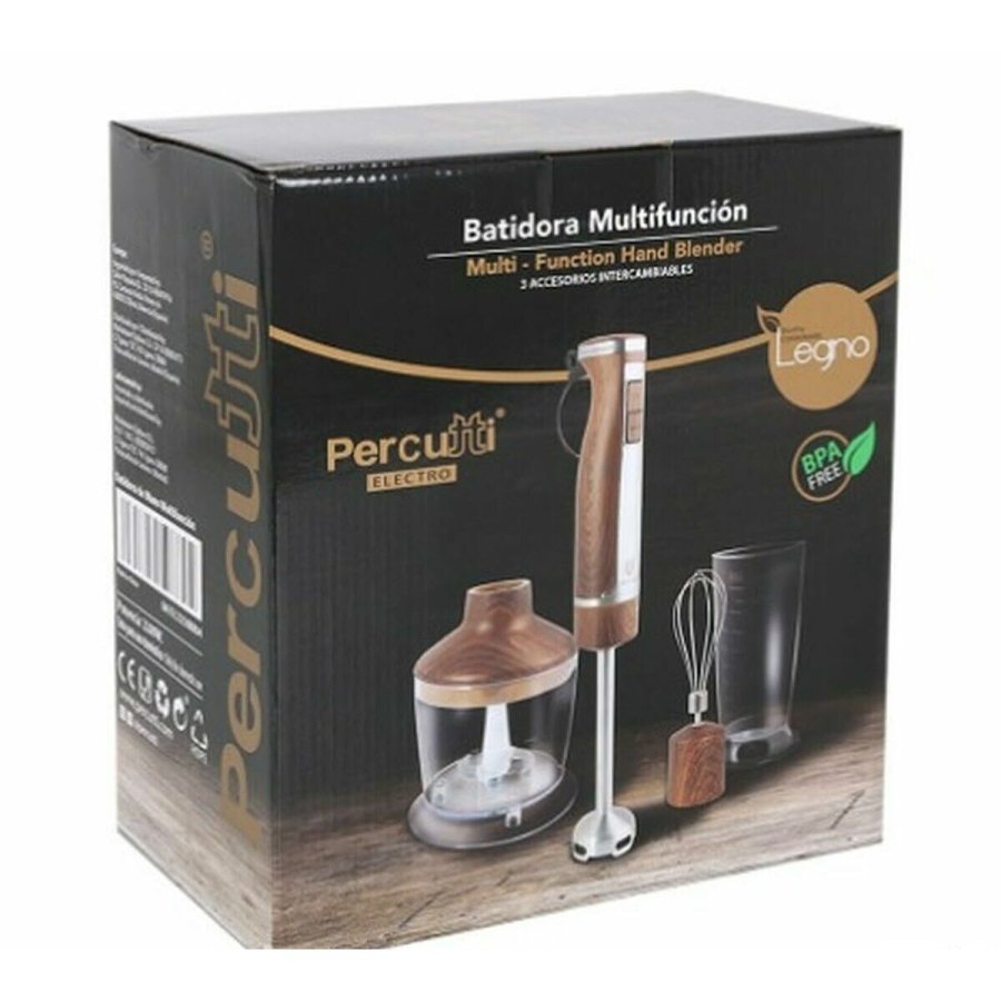 Multifunktionshndmikser med Tilbehr Percutti Sort 1100 W #1
