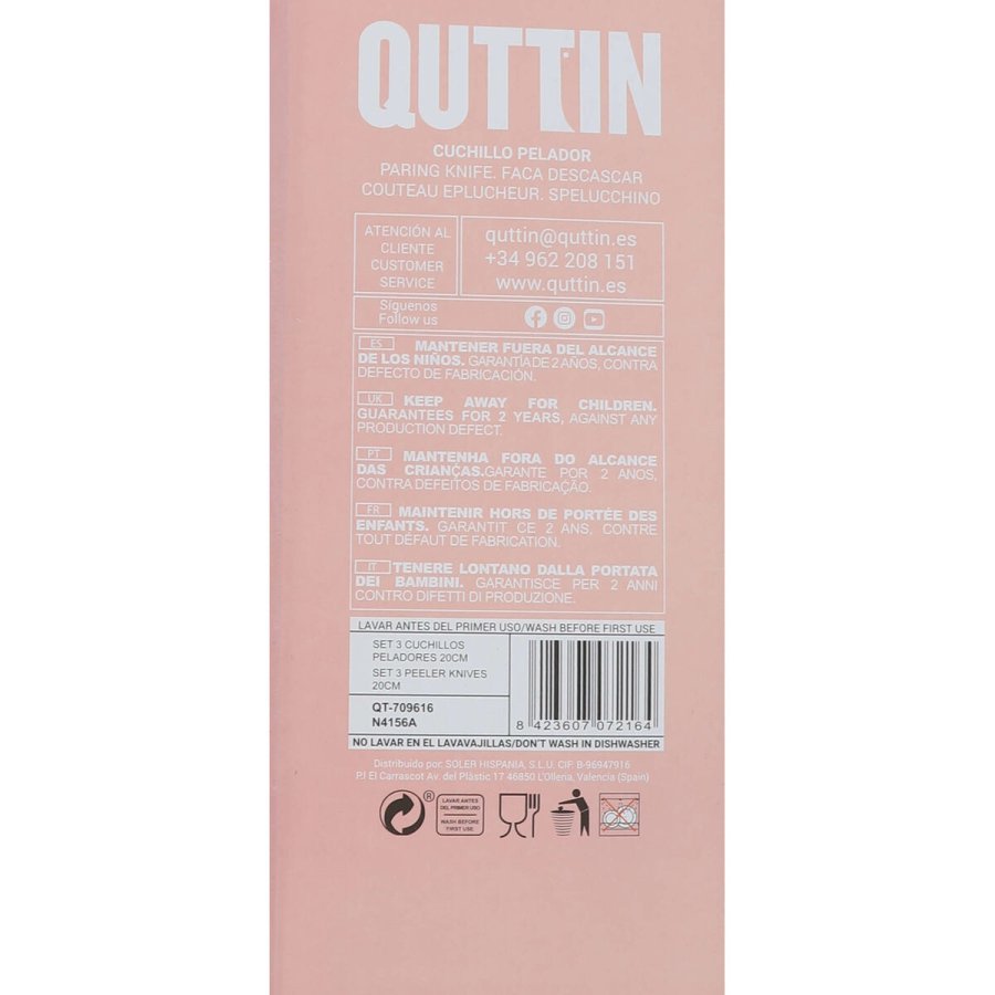 Knivst Quttin Samba 3 Dele 19,5 x 2 x 1 cm (12 enheder) #3
