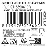 Gryde Med Lg Quttin Glas 1,1 + 0,3 L (3 enheder) #7
