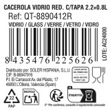 Gryde Med Lg Quttin Glas 2,2 + 0,8 L (3 enheder) #7