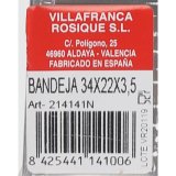 Rektangulr Form VR Slvfarvet Aluminium 34 x 22,5 x 3,5 cm (5 enheder) #7