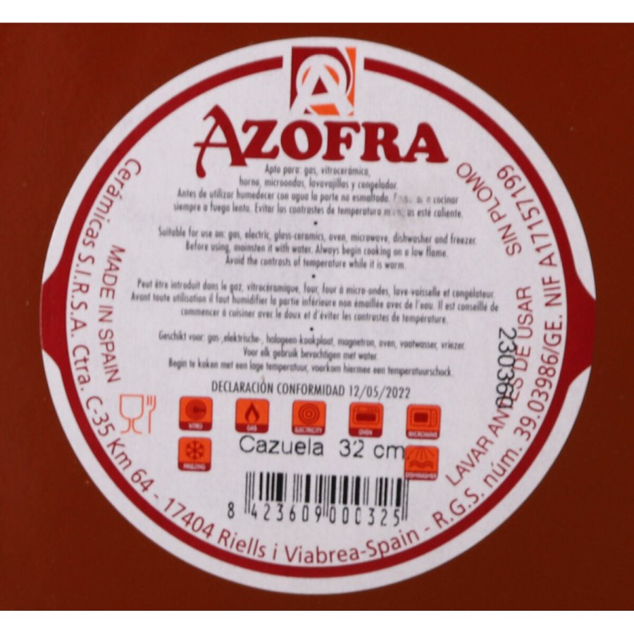 Kasserolle Azofra Bagt ler 33 x 31,5 x 7,5 cm (3 enheder) #7