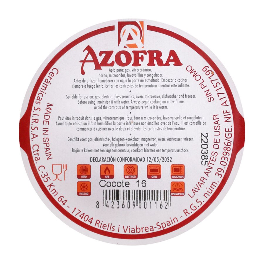 Gryde med lg Azofra Azofra (10 enheder) ( 16 cm) #7