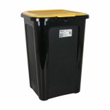 Skraldespand Tontarelli Coverline Gul 44 L Sort 38,5 x 34,5 x 54,5 cm (6 enheder) #5