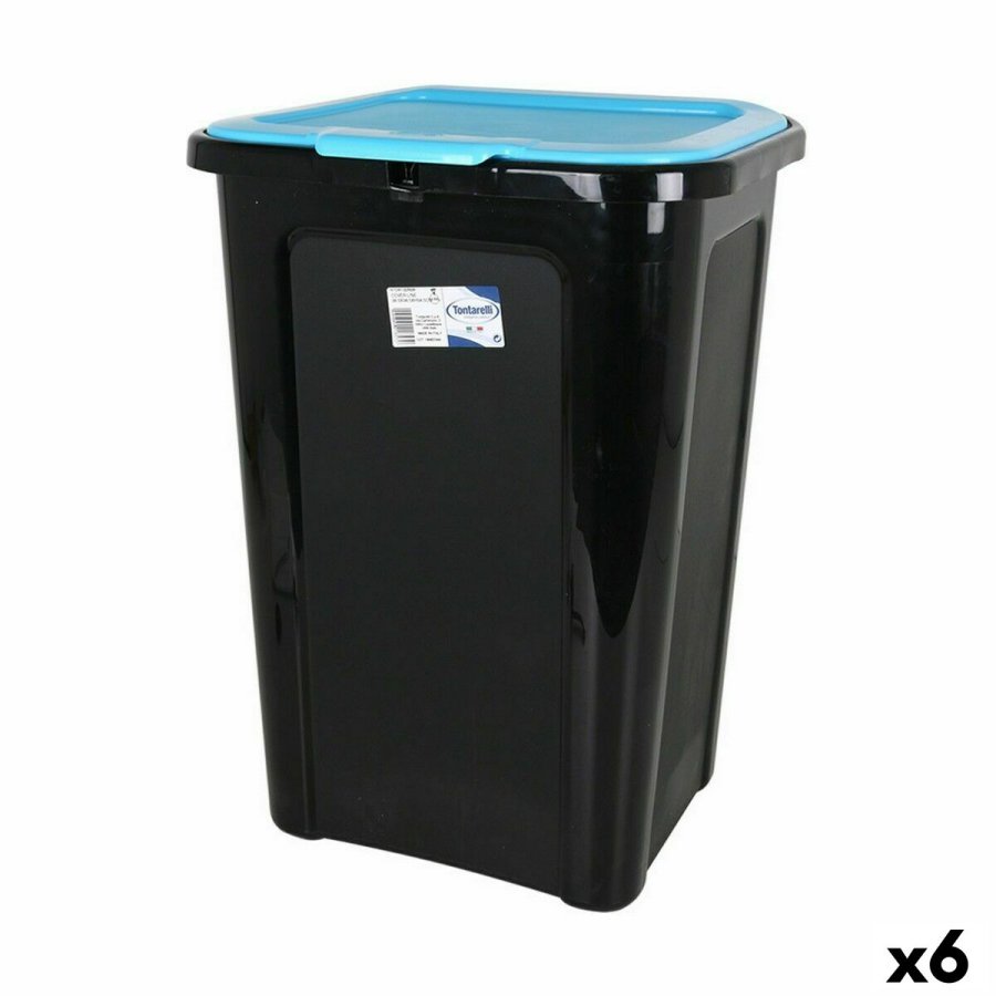 Skraldespand Tontarelli Coverline Bl 44 L Sort 38,5 x 34,5 x 54,5 cm (6 enheder) #1