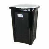 Skraldespand Tontarelli Coverline Hvid 44 L Sort 38,5 x 34,5 x 54,5 cm (6 enheder) #5