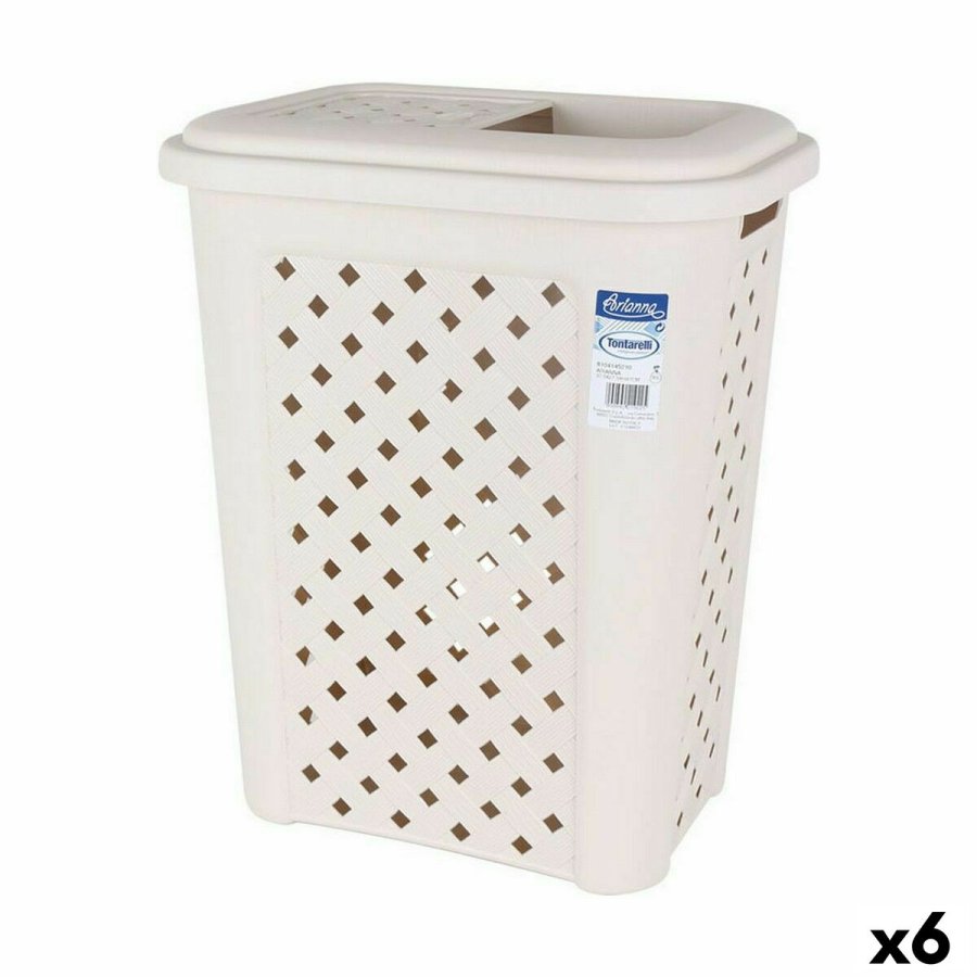 Papirkurv Tontarelli Arianna 30 L Beige (6 enheder) #1