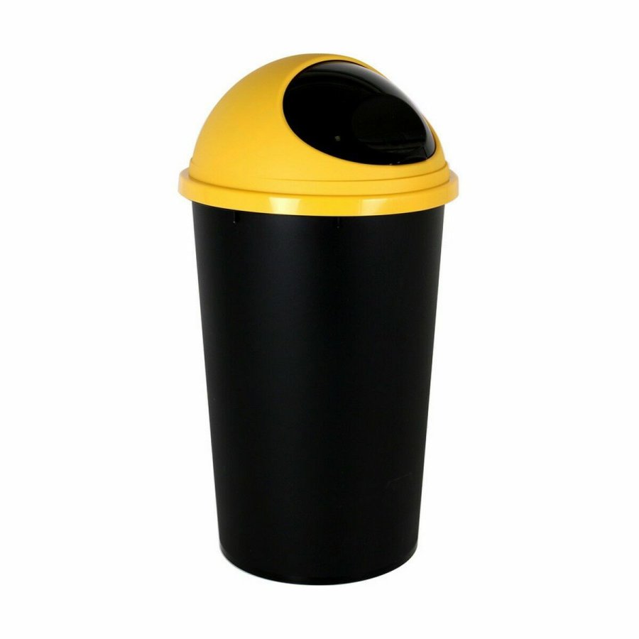 Skraldespand Tontarelli Small hoop Gul Sort 25 L (10 enheder) #5