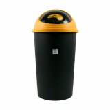 Skraldespand Tontarelli Big hoop Gul Sort 50 L (10 enheder) #5