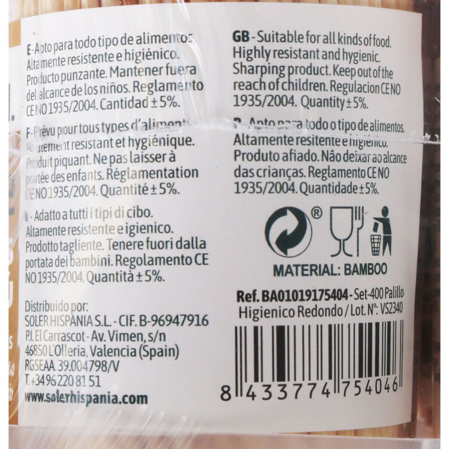 Tandstikker Algon St 400 Dele (24 enheder) #4