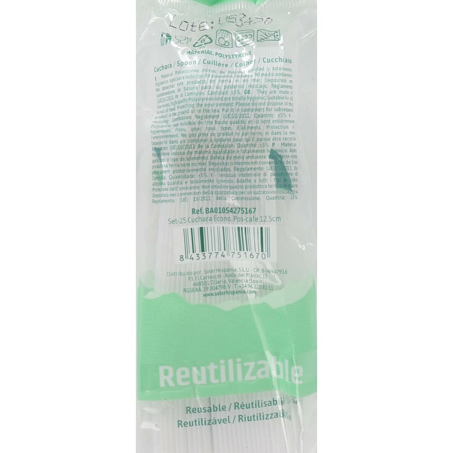 Genanvendeligt skest Algon Kaffe 25 Dele 12,5 cm (48 enheder) #13